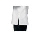 Veste de cuisine unisexe Egochef Leonardo blanche 100% coton à manches courtes