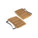 Tablettes latérales en bois d'acacia pour barbecue Big Green Egg MiniMax