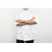 Veste de cuisine unisexe Egochef Rex blanche 100% coton à manches longues