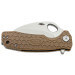 Couteau pliant karambit Honey Badger Claw Plain D2 Medium 01HO035 manche nylon/fibres de verre tan 10,5cm