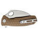 Couteau pliant karambit Honey Badger Claw Plain D2 Medium 01HO035 manche nylon/fibres de verre tan 10,5cm