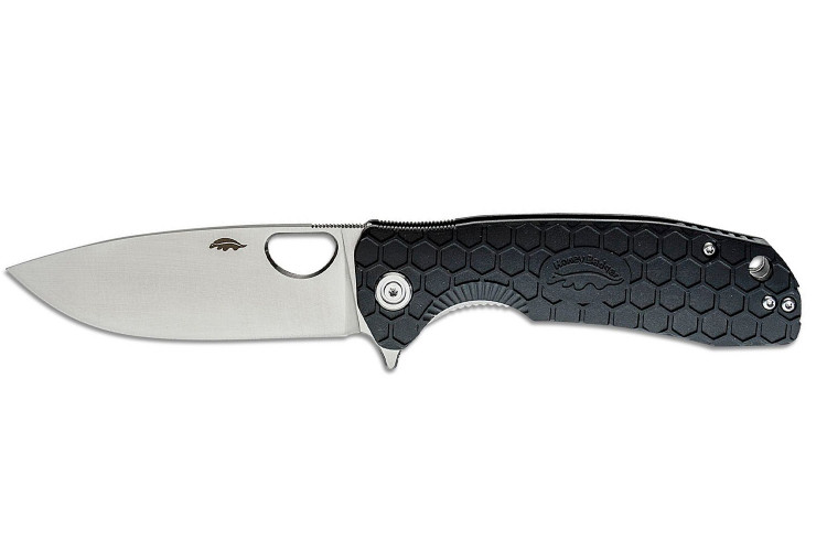 Couteau pliant Honey Badger Flipper D2 Large 01HO028 manche nylon / fibres de verre noir 11,7cm
