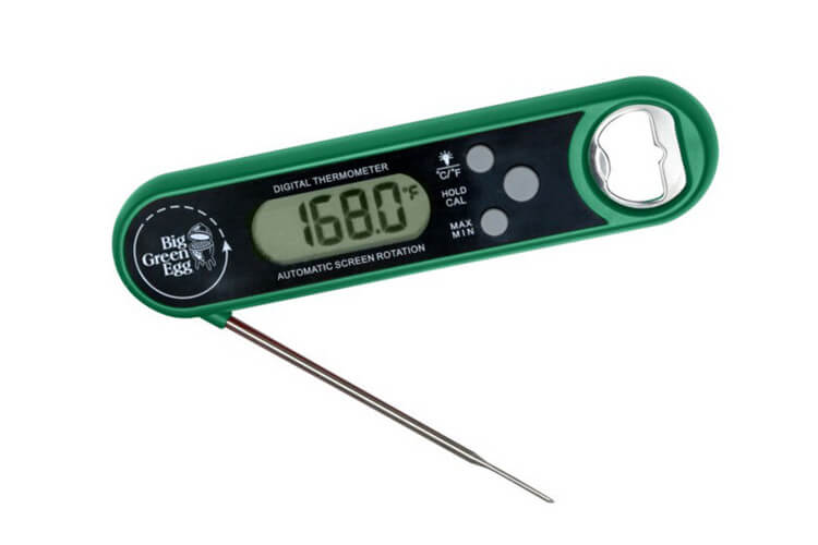 Thermomètre numérique Big Green Egg à lecture instantanée avec décapsuleur
