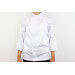 Veste de cuisine unisexe Egochef Cheap Air Plus blanche polyester et coton à manches longues