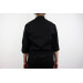 Veste de cuisine unisexe Egochef Cheap Air Plus noire polyester et coton à manches longues