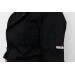 Veste de cuisine unisexe Egochef Cheap Air Plus noire polyester et coton à manches longues