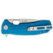 Couteau pliant Honey Badger Flipper Medium 01HO041 manche nylon / fibres de verre bleu 11,7cm