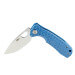 Couteau pliant Honey Badger Flipper Medium 01HO041 manche nylon / fibres de verre bleu 11,7cm