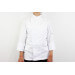 Veste de cuisine unisexe Egochef Ottavio Air Plus blanche 100% microfibre à manches longues