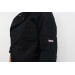 Veste de cuisine unisexe Egochef Ottavio Air Plus noire 100% microfibre à manches longues