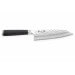 Couteau santoku japonais Shizu Hamono Bessaku Miyako martelé damas 33 couches 18cm
