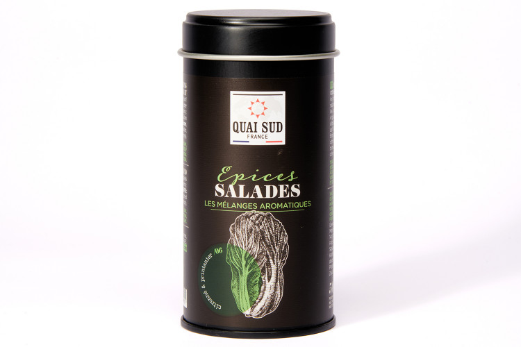 M&eacute;lange d'&eacute;pices Quai Sud sp&eacute;cial salades - Bo&icirc;te 50g