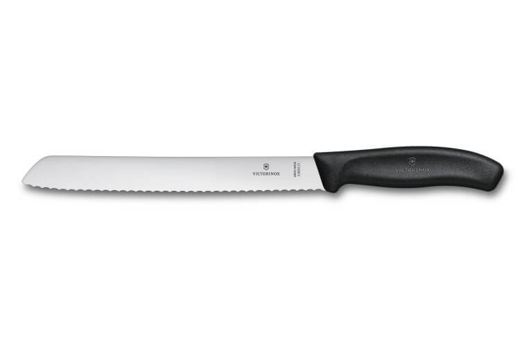 Couteau à pain lame 21cm manche noir Victorinox 6.8633.21