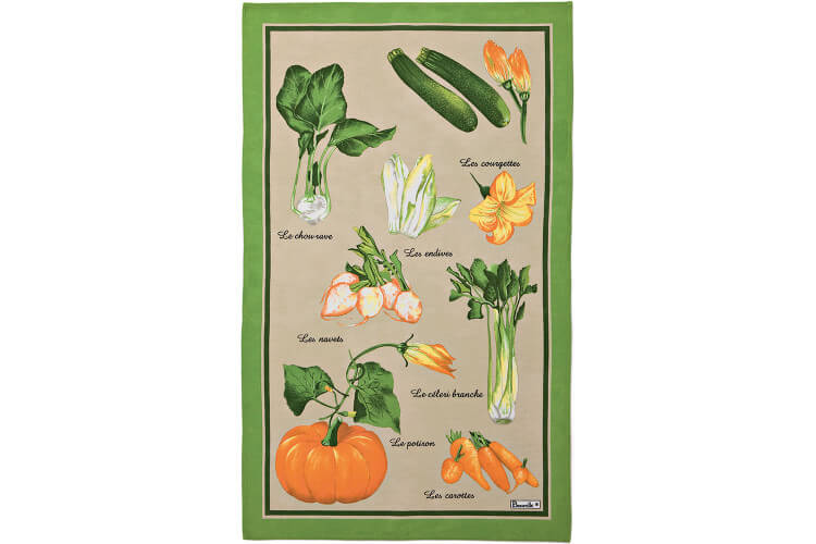 Torchon de cuisine Beauvillé Marché fabriqué en France 50x80cm