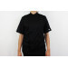 Veste de cuisine unisexe Egochef Pizzaiolo noire 100% Air Plus à manches courtes