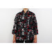 Veste de cuisine unisexe Egochef Sushi caractères japonais kimono 100% coton à manches longues