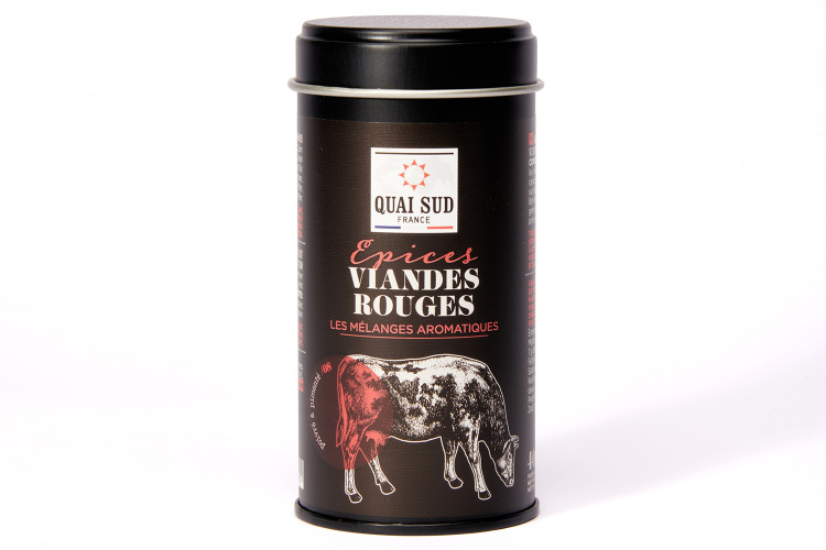 M&eacute;lange d'&eacute;pices Quai Sud sp&eacute;cial viandes rouges - Bo&icirc;te 40g