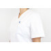Veste de cuisine unisexe Egochef Leonardo blanche 100% coton à manches courtes