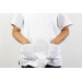 Veste de cuisine unisexe Egochef Leonardo blanche 100% coton à manches courtes