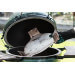 Pack Big Green Egg Large barbecue + convEGGtor + table modulaire + meuble d'extension + 8 roulettes