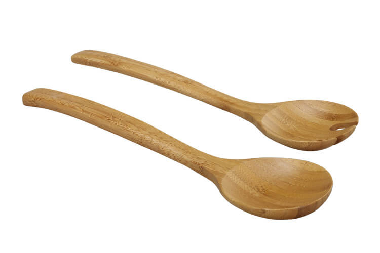 Set de 2 couverts à salade Point Virgule en bambou