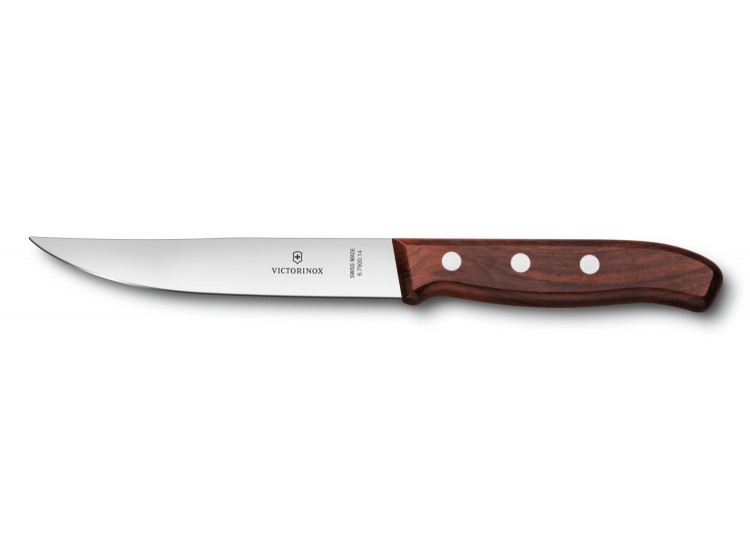 Couteau &agrave; steak VICTORINOX Rosewood 14cm manche palissandre 3 rivets