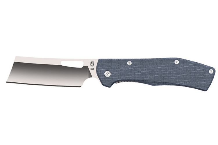 Couteau pliant Gerber New Flatiron GE001795 manche en micarta bleu 11,9cm