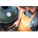 Pack Big Green Egg Medium barbecue + convEGGtor + table modulaire + meuble placard + 8 roulettes