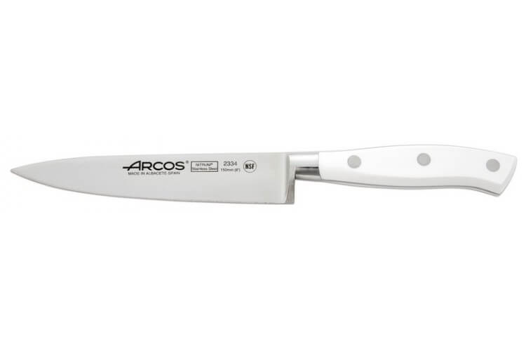 Couteau à découper forgé lame 15cm Riviera White Arcos