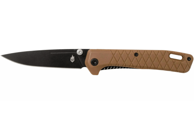 Couteau pliant Gerber Zilch GE001881 blackwashed manche en nylon/fibres de verre coyote 10,3cm