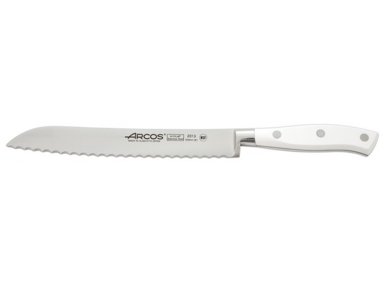 Couteau &agrave; pain forg&eacute; lame 20cm Riviera White Arcos