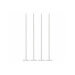 Lot de 4 touillettes + pilons à cocktail Point Virgule en acier inoxydable