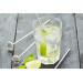 Lot de 4 touillettes + pilons à cocktail Point Virgule en acier inoxydable