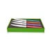 Coffret 4 couteaux de table Laguiole G.DAVID 23cm inox manche hêtre coloré "Néo"