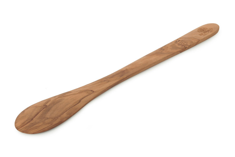 Spatule ronde B&eacute;rard faite main en olivier 30cm
