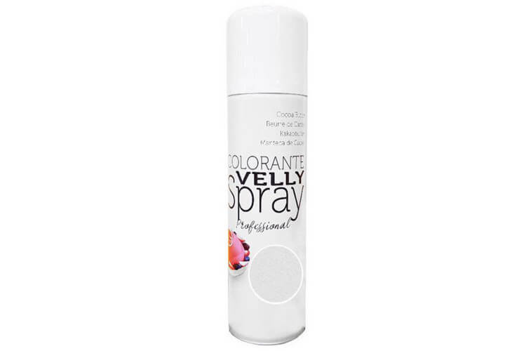 Spray alimentaire Velly spray effet velours 250ml - Blanc