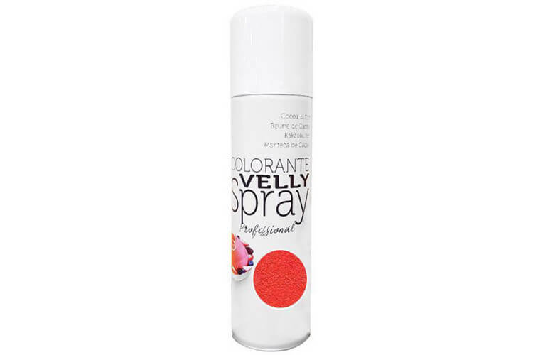 Spray alimentaire Velly effet velours 250ml - rouge
