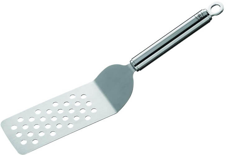 Spatule coudée à burger Rösle en acier inoxydable 18/10