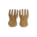 Set de 2 mains à salade Bérard fait main en olivier 20x9cm