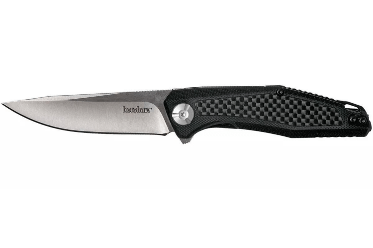 Couteau pliant Kershaw Atmos KS.4037 manche G10/nylon rempli de verre noir 10,2cm