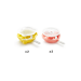 Set de 4 moules à glace Lékué en silicone - Formes donut et bretzel