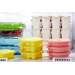 Set de 4 moules à glace Lékué en silicone - Formes donut et bretzel