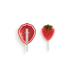 Moule à glace Lékué en silicone Platinum - Forme fraise