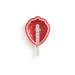 Moule à glace Lékué en silicone Platinum - Forme fraise
