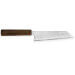Couteau bunka japonais artisanal Wusaki Unagi AUS10 damas 17,5cm manche chêne