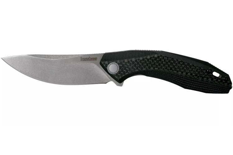 Couteau pliant Kershaw KS.4038 Tumbler manche en G10 et fibre de carbone noir 10,2cm