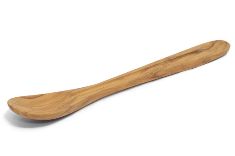 Cuillère à goûter Bérard faite main en olivier 25cm