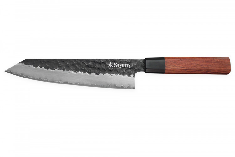 Couteau de chef kiritsuke Sayuto S&eacute;quoia San Mai martel&eacute; 21cm