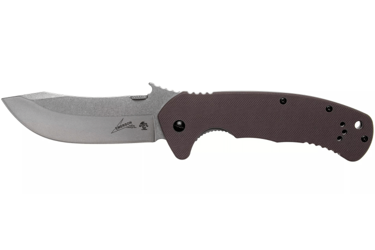 Couteau pliant Kershaw CQC-11K D2 KS.6031D2 manche en acier inox et G10 marron 12,1cm