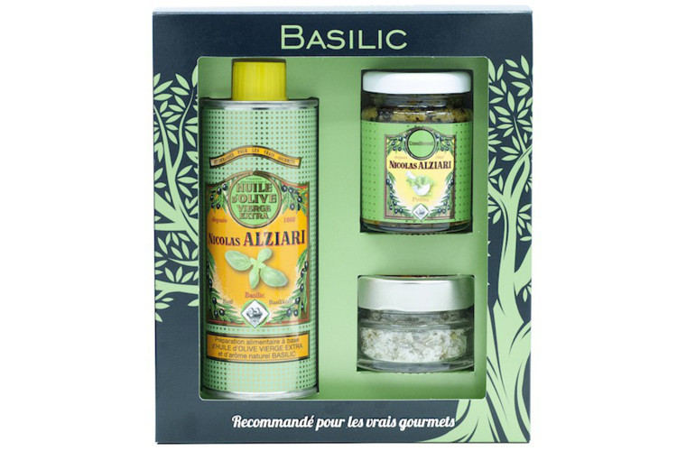 Coffret gourmand Nicolas Alziari Mon Retour du March&eacute; - Basilic